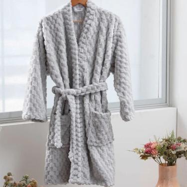Imagem de Roupão De Plush Peluciado Zurich M - Kacyumara - Prata