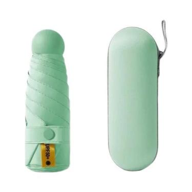 Imagem de Guarda-chuva Compacto De Bolso Com Proteção UV - Leve E Ideal Para Via