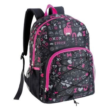 Imagem de Mochila Escolar Infantil SBDV-2033 Estampada Preto - Fuseco
