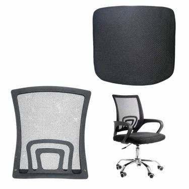 Imagem de Conjunto Assento e Encosto Cadeira Escritorio Reparo Trabalho Resistente Confortavel Estudo Home Office Casa