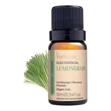 Imagem de Óleo Essencial Lemongrass 10ml Capim Limão - Via Aroma - Congratulatio