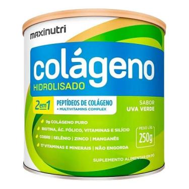 Imagem de Suplemento en pó Maxinutri Colágeno sabor uva verdes x 250g - Congratu