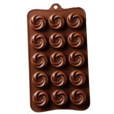 Imagem de Forma De Silicone 15 Cavidades Rosas Bombons E Doces Gourmet - MinyMix