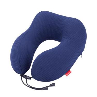 Imagem de Travesseiro de Memória Ergonômico Texturizado - Marinho - Sestini, Azu