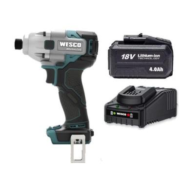 Imagem de Parafusadeira Impacto 18v Com Bat 4ah Carreg Wesco WS2420.9