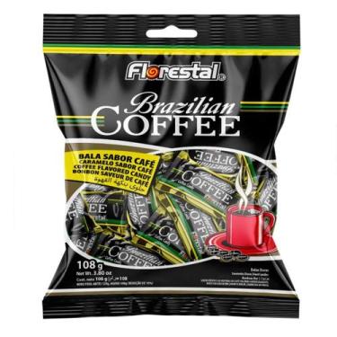 Imagem de Bala Brazilian Coffee Florestal 108G Com 30 Unidades