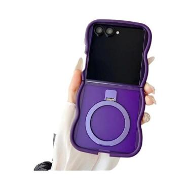 Imagem de Capa Magnética Translúcida Com Suporte De Anel Para Samsung Galaxy Z F