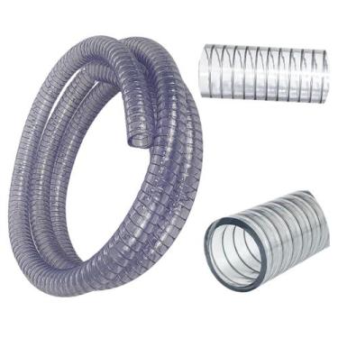 Imagem de Mangueira Sucção Atóxica Alimentícia Mola Aço 1 Polegada - 25 Metros L