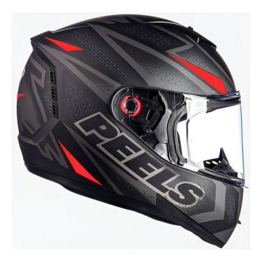 Imagem de Capacete Moto Fechado Peels Icon Fast Preto Fosco, Preto Fosco Com Ver