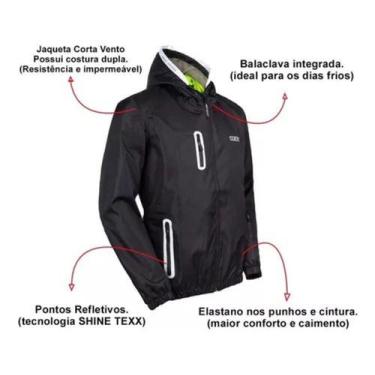 Imagem de Jaqueta Motociclista Impermeável Motoqueiro Texx Corta Vento Neon, Pre