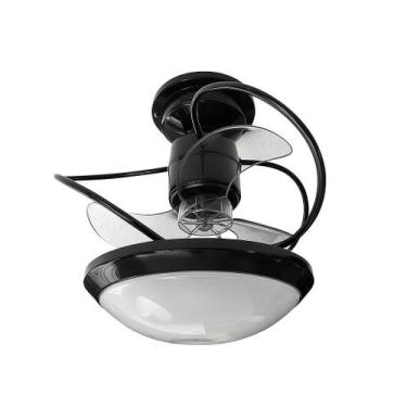 Imagem de Ventilador de Teto Treviso Preto Bali Chave Parede Bivolt