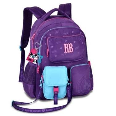 Imagem de Mochila Lancheira e Estojo Fichário Kit Rebecca Bonbon completo-Feminino