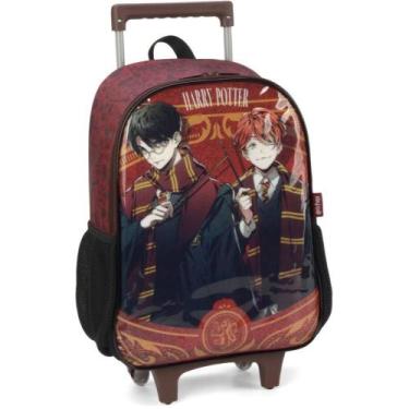 Imagem de Mochila Infantil com Rodinha HARRY Potter G Vinho - Luxcel