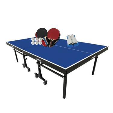 Imagem de MESA PING PONG 1008 KLOPF + 2 Kits c/ Estojos + Rede Retrátil