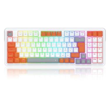 Imagem de Teclado mecanico gamer gloria rgb switch dust-proof red redragon k664w