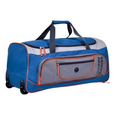 Imagem de Bolsa Mala Sacola De Viagem C/ Rodinhas - Original - Clio, Azul