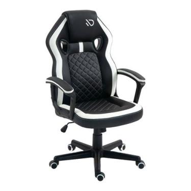 Imagem de Cadeira gamer duex vortex dx9026bkw preto e branco