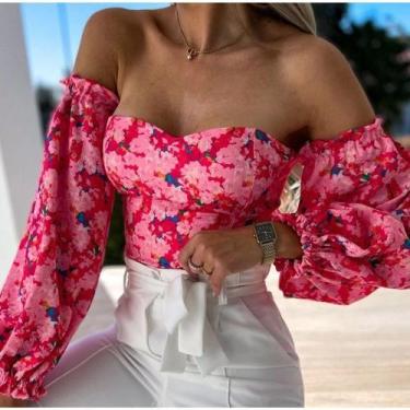 Imagem de Blusa corpete feminina florida (TAM P) - CIDER