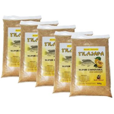 Imagem de Kit com 5 Massas Japonesa Tilajapa Maracujá Para Pesca - 5x500 Gramas 