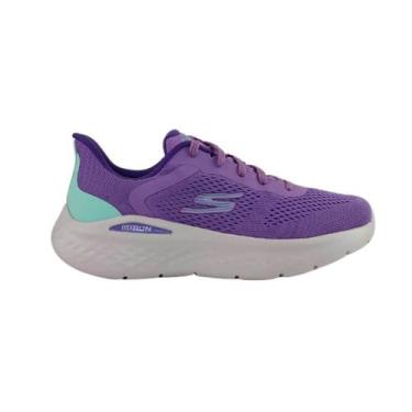 Imagem de Tênis Feminino Skechers 896313br/Prbl Go Run Lite, Roxo, Azul, 36