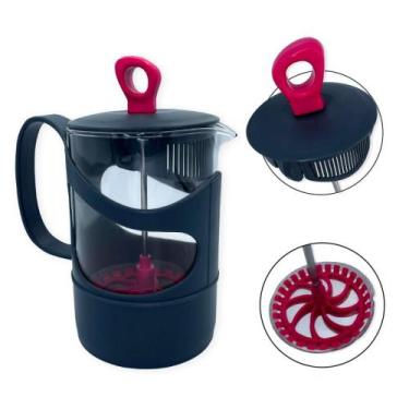 Imagem de Cafeteira Prensa Francesa Vidro Borossilicato Inox 600ml - Casita