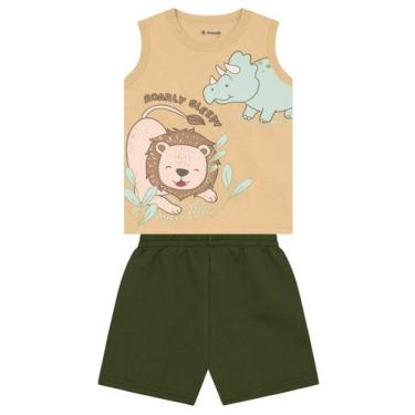 Imagem de Roupa Criança Infantil Menino Conjunto Camiseta Regata e Shorts Brandi