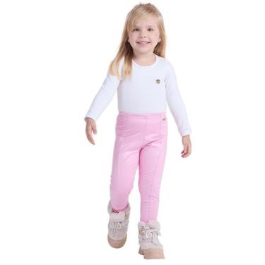 Imagem de Calça legging infantil montaria cirre térmica - MANULELE, 4, Rosa