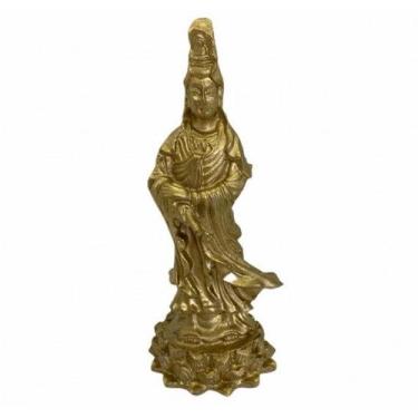 Imagem de Imagem Kuan Yin Em Pé  Escultura Resina 15 cm - Lua Mistica