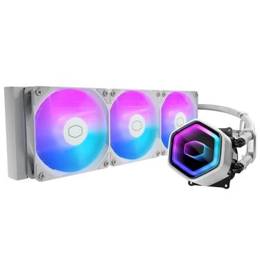 Imagem de Water Cooler Masterliquid Core II 360 ARGB Branco 3 Fans MLW-D36M-A18PA-RW para PC Gamer Cooler Master