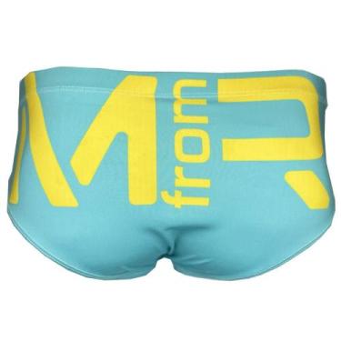 Imagem de Sunga mfr slim acquamarine com mochila de praia edi l - Men From Rio, 