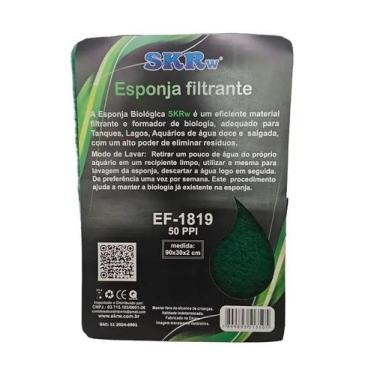 Imagem de SKRw ESPONJA BIO. EF-1819 90X30X2 50PPI VERDE