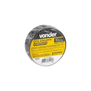Imagem de Fita Isolante Antichama 19mm Preta Vonder 