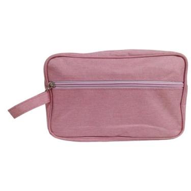 Imagem de Bolsa Nécessaire Para Maquiagem Cosméticos Mala Viagem - C11816, Rosa