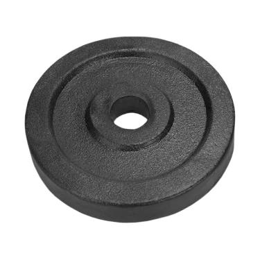 Imagem de Anilha de Ferro Fundido Pintada com Alça Lateral 0,5kg Preto para Academia Anilhas Fitness