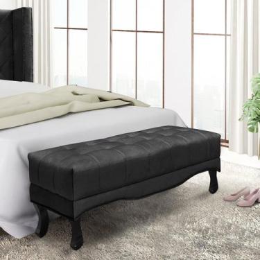 Imagem de Calçadeira Recamier King Vicenza Preto - Spezzia Decor