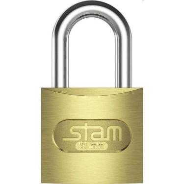Imagem de Cadeado Convencional 30mm Zamac Latonado E-Coat Dourado - OUTRAS MARCA