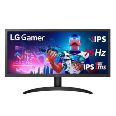 Imagem de Monitor LG 25,7" Gamer 75HZ 1MS FHD Ultrawide 26WQ500-B.AWZM