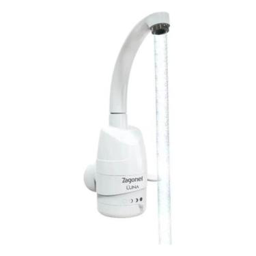 Imagem de torneira Elétrica Luna Zagonel 4T Parede 5500W Branco 220V - mondial