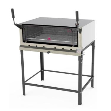 Imagem de Forno Refratário Progás a Gás PRP-1000 S-KG em Aço Inox com Capacidade para 91 cm e Revestimento Interno de Ladrilho