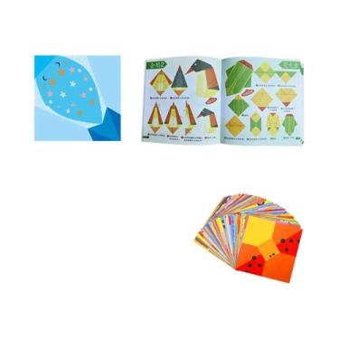 Imagem de Kit De Origami Para Crianças Com 30 a 96 Folhas De Papel, Livro Guia, 