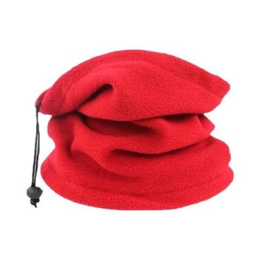 Imagem de Cachecol Ajustável Unissex Em Fleece Polar Para Inverno, Protetor De O