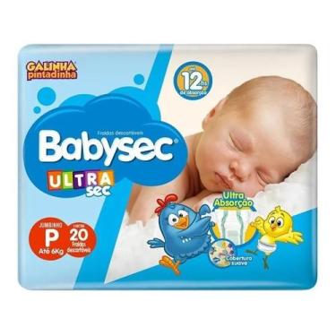Imagem de Fralda Babysec Ultrasec Galinha Pintadinha P 20 unidades