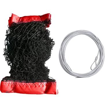 Imagem de Kit Rede de Beach Tennis Quatro Lonas e Cabo de Aço (vermelho)