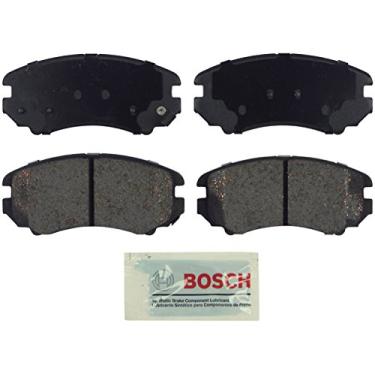 Imagem de BOSCH BE924 Conjunto de pastilhas de freio a disco de cerâmica azul - compatível com Hyundai Azera, Elantra, Sonata, Tiburon, Tucson; Kia Amanti, Magentis, Optima, Soul, Sportage; Saab 9-5; FRENTE