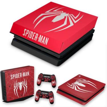 Imagem de Capa Anti Poeira E Skin Compatível Ps4 Slim - Spider-Man Bundle - Pop