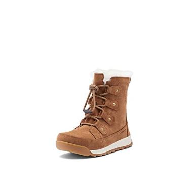 Imagem de SOREL Bota de renda Young Whitney II Joan Botas de inverno imperme veis, Marrom veludo, giz, 9 Toddler