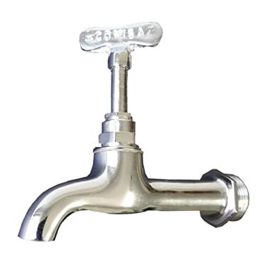 Imagem de Torneira Cozinha Pia Tanque Jardim Metal Cromada Com Rosca de Entrada 3/4 Ref. 1126