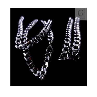 Imagem de Correntinha Aço Cirurgico Grumet 60 cm x 5 mm Masculina