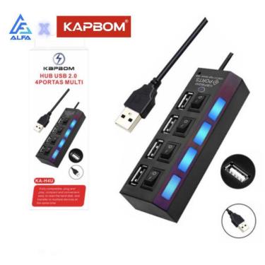 Imagem de Hub Usb 2.0 4 Portas Multi Ka-H4U - Kapbom