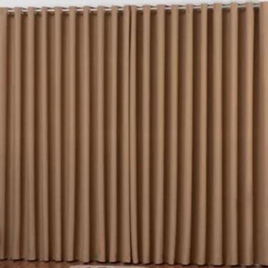 Imagem de Cortina Blackout Blecaute 4 Metros Por 2,80 De Altura Avelã